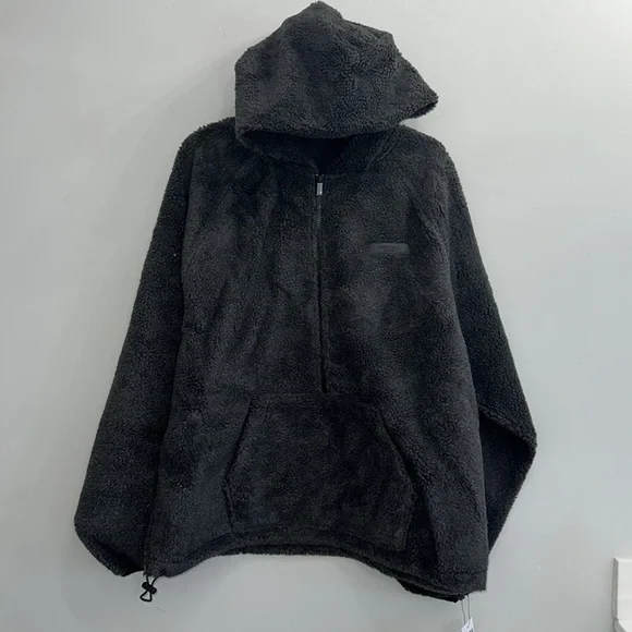 NWT Fear of God Essentials Polar Fleece Half Zip Hoodie
